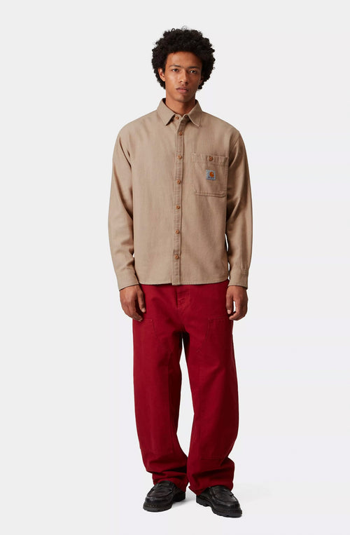Chemise Carhartt WIP Edgar Peanut/Wax 