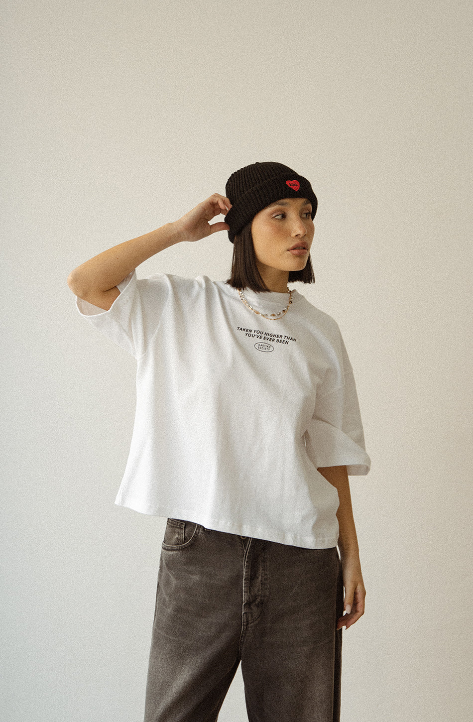 Rats Trance T-Shirt aus Bio-Baumwolle in Weiß