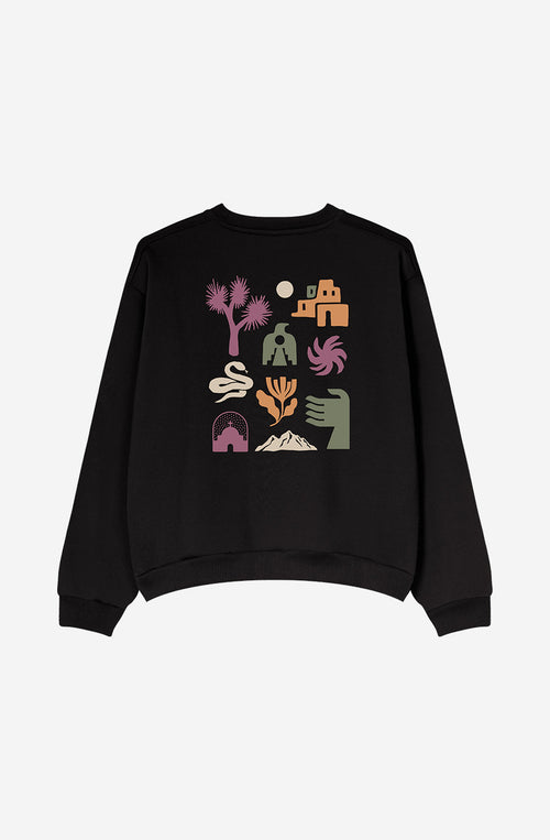Sweat-shirt Western Elements multicolore noir 