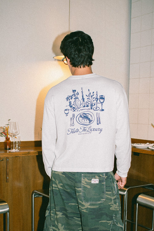 Camiseta Cropped Taste The Luxury White