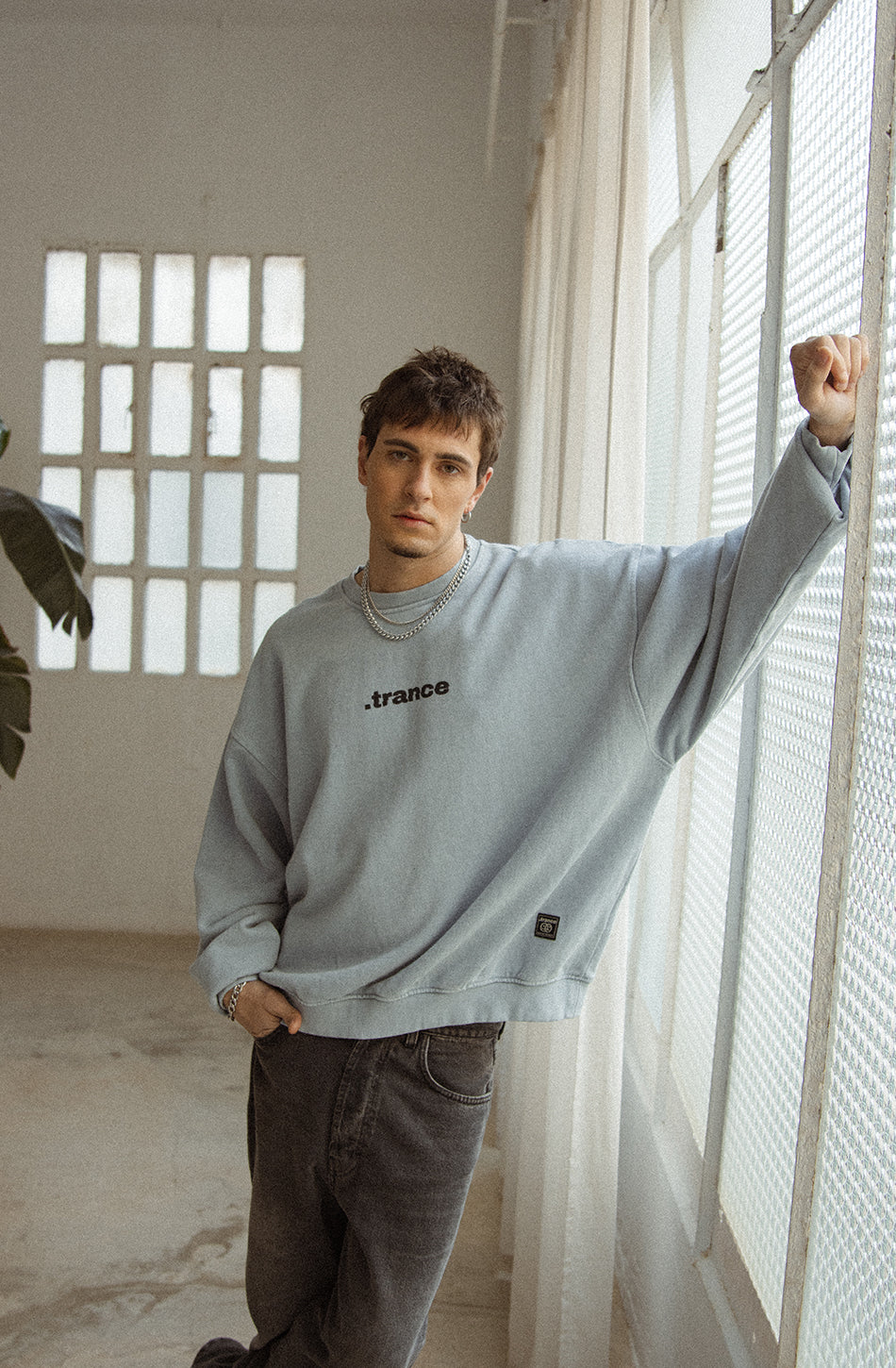 Washed Trance The End Steel Sweatshirt