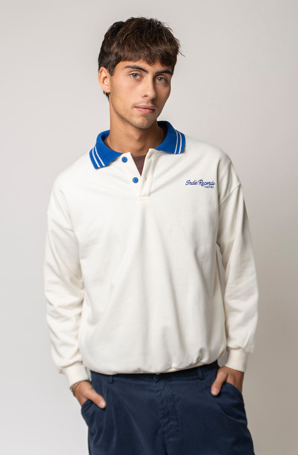 Sudadera Nutton Indie Couple Ivory/Navy