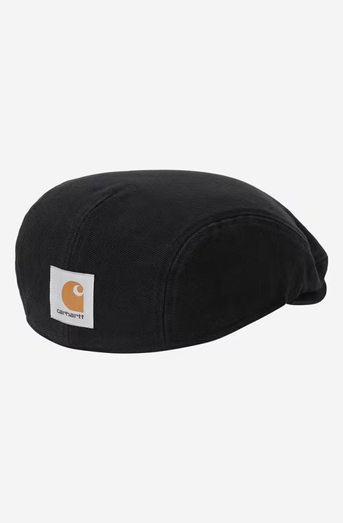 Carhartt WIP – Webster – Baskenmütze in Schwarz mit Stonewashed-Effekt