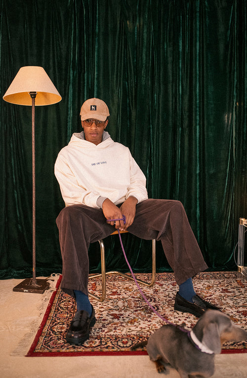 Sudadera Washed Die Of Love Ivory 