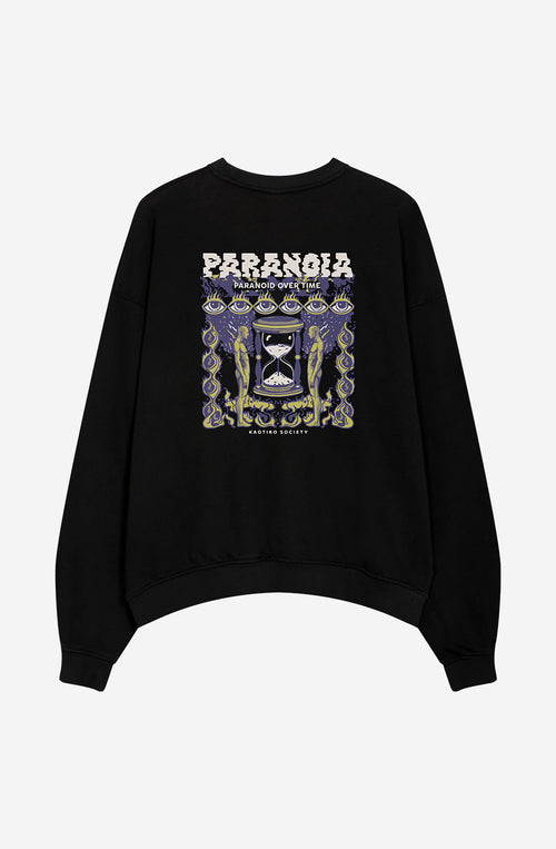 Sudadera Washed Paranoia Black