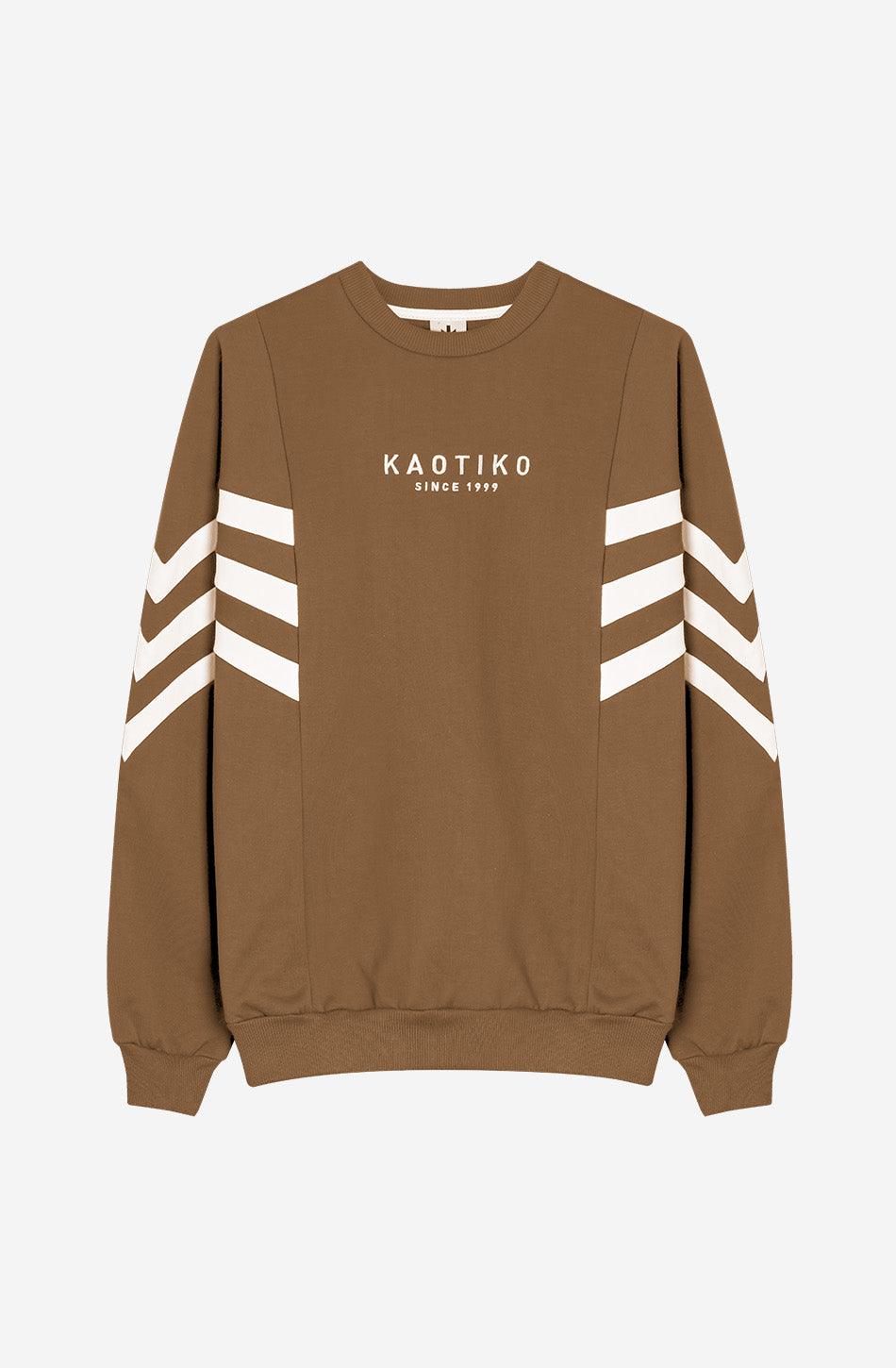 Chad Sweatshirt in Kamel/Elfenbein