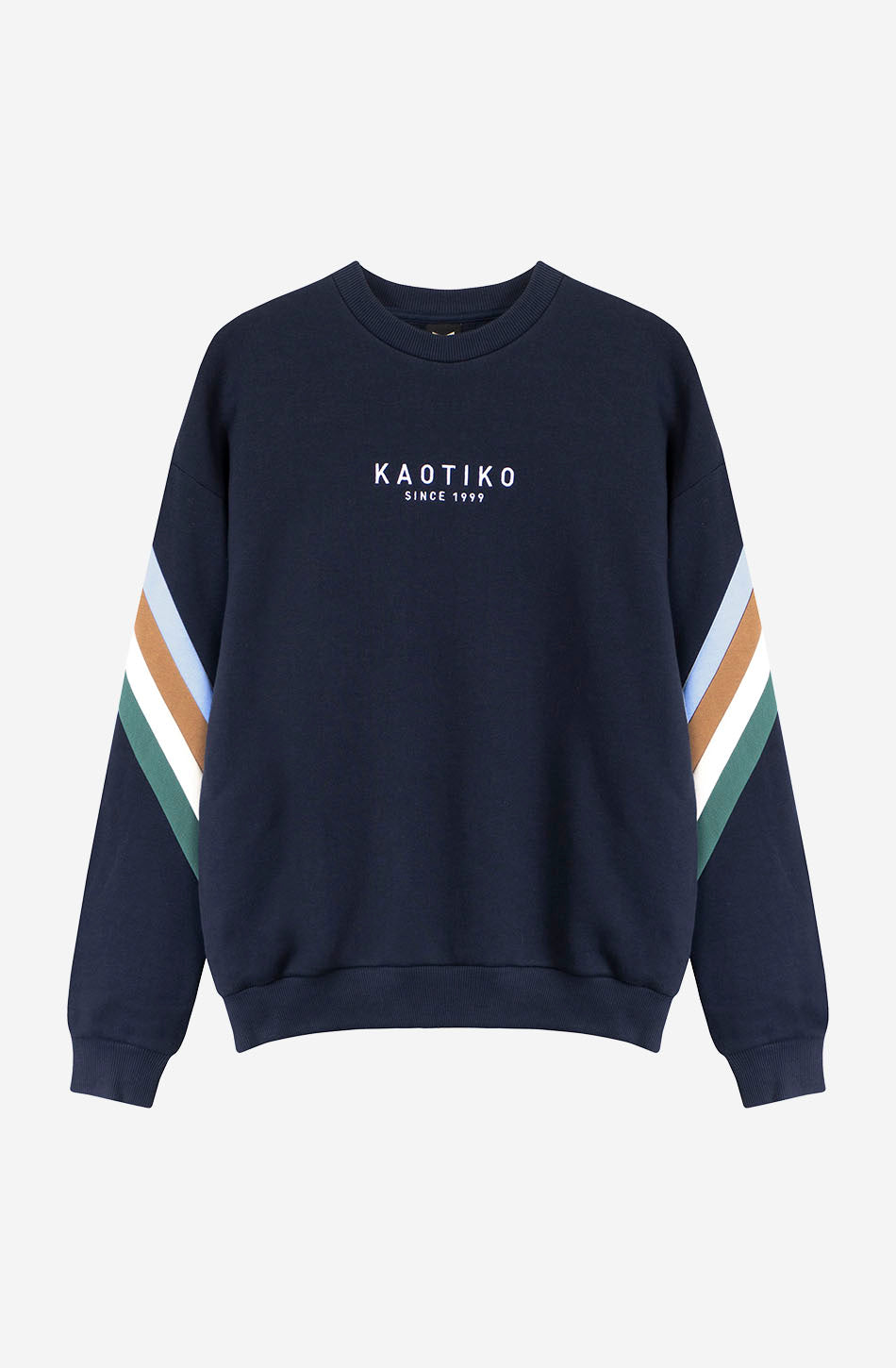 Walker Sweatshirt Marineblau/Hellblau/Kamel/Heura