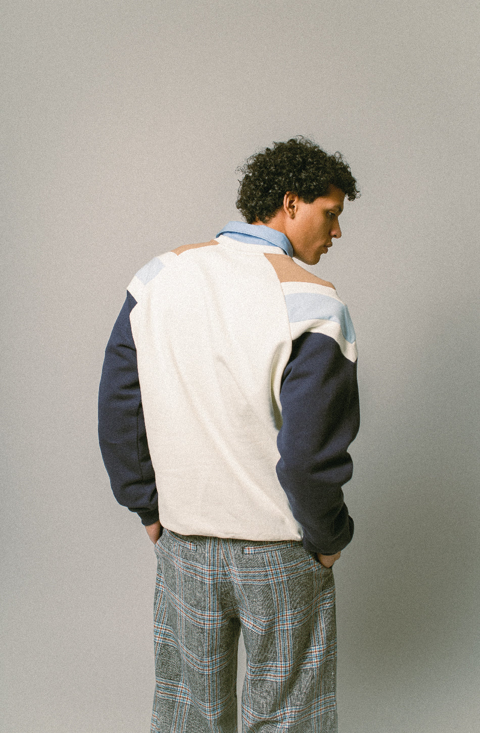 Rocco Ivory/Navy Sweatshirt