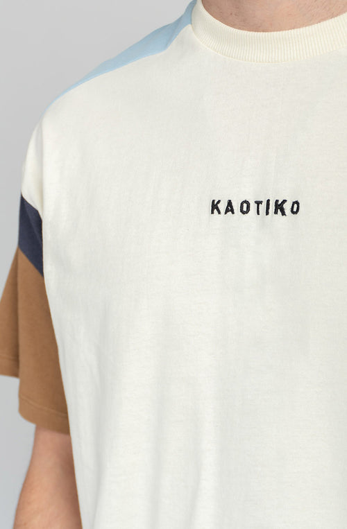 T-shirt Ottawa Ivory/Camel/Sky/Navy 