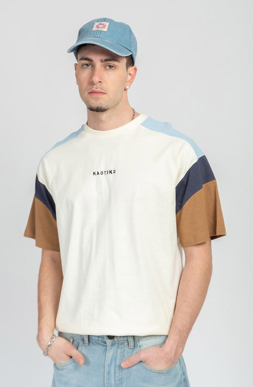 T-shirt Ottawa Ivory/Camel/Sky/Navy 