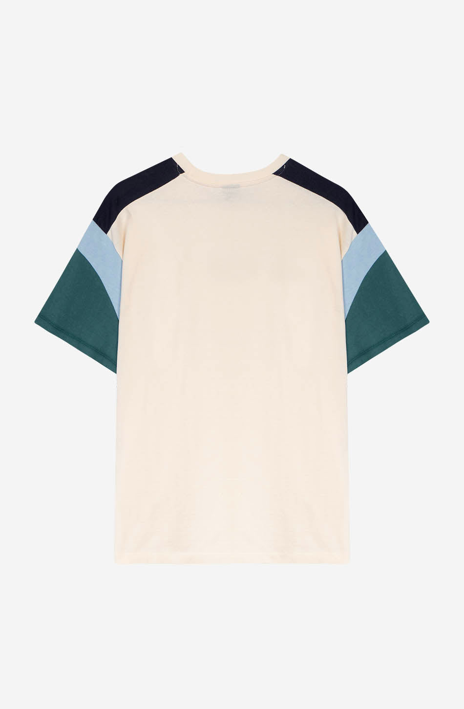 Ottawa T-Shirt in Elfenbein/Marineblau/Himmel/Heura