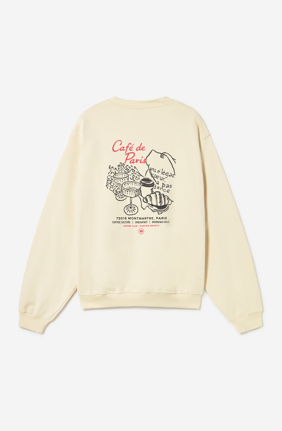 Sweat-shirt Paris Coffee Ivory 