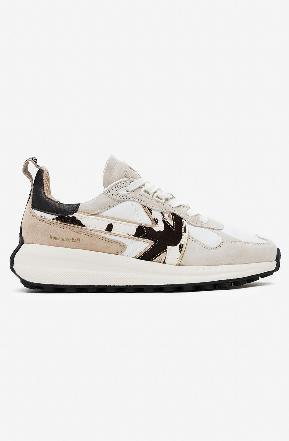 Kao☆ Kaotiko Woman Detroit Glam Off White Cow Sneaker - Kaotiko