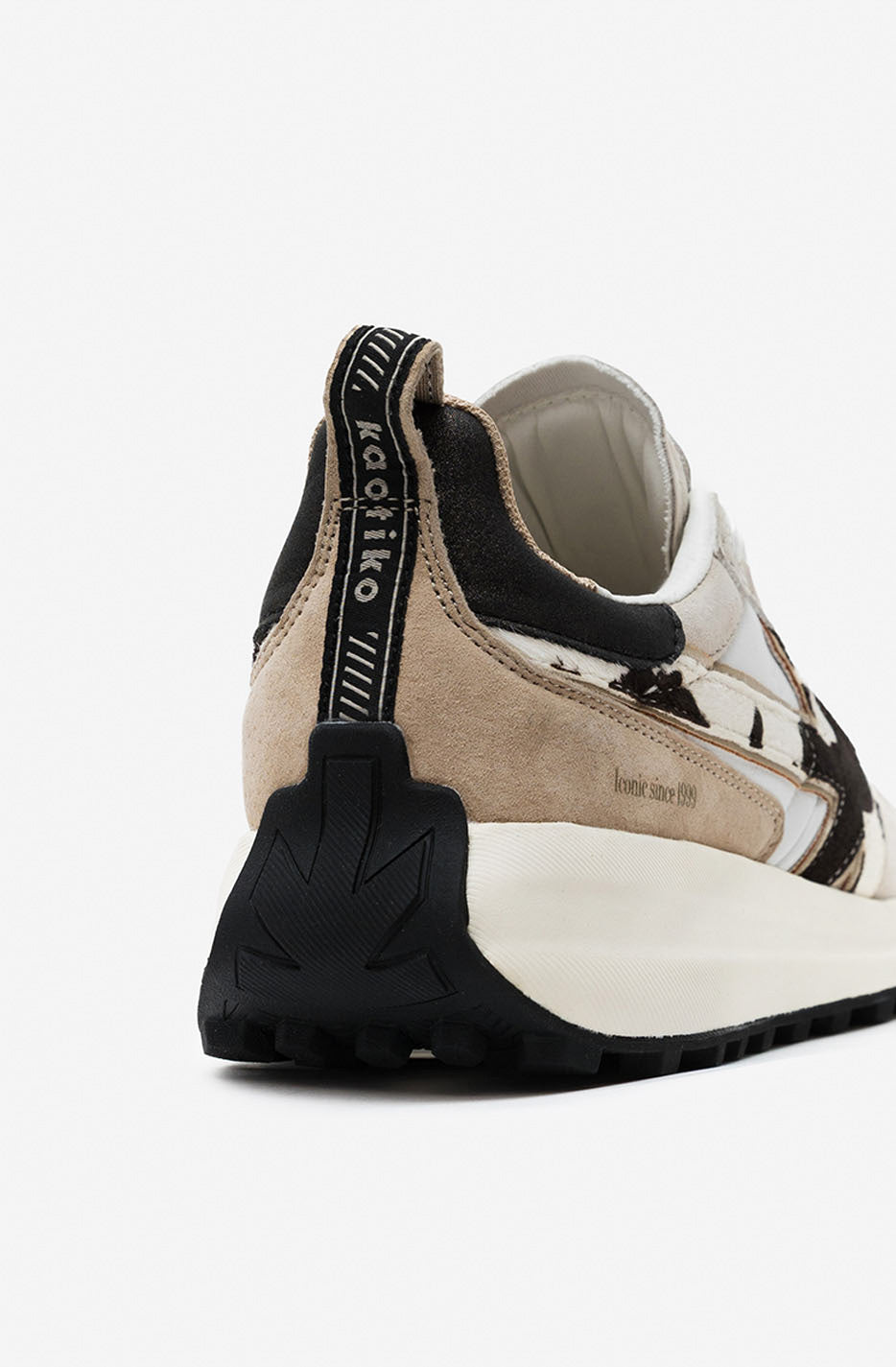 Kaotiko Woman Detroit Glam Off White Cow Sneaker