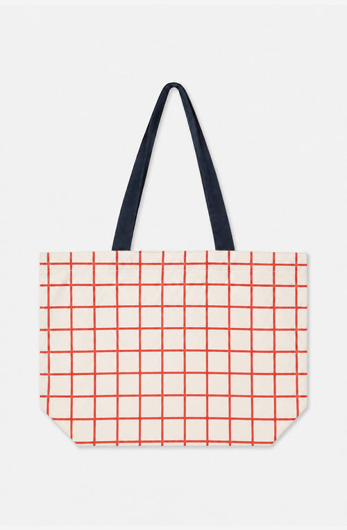 Tote Bag Coffee Club Checked