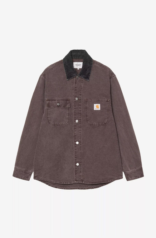 Chemise Carhartt WIP Mitch Jac Palisander/Black Dusty Canvas 