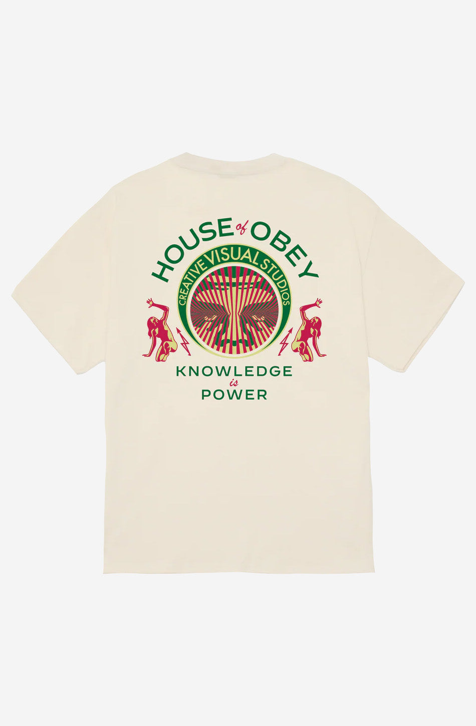 Obey Knowledge Is Power Cream T-Shirt
