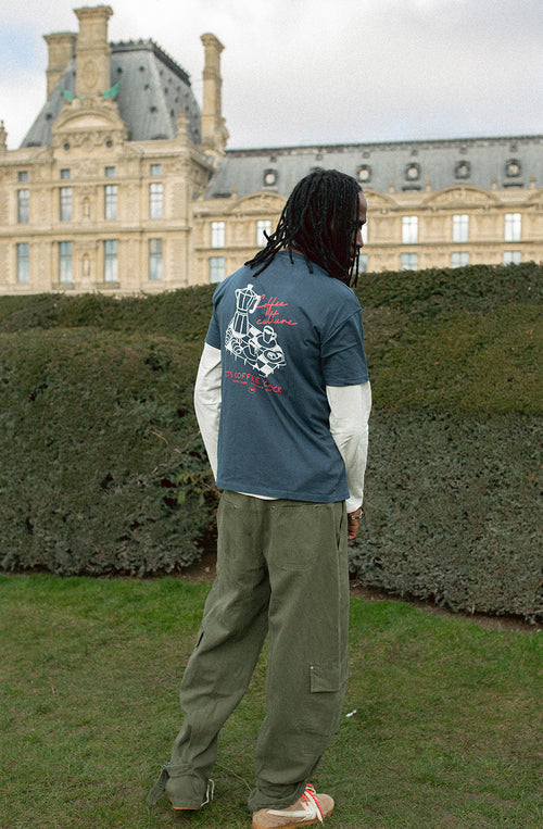 T-shirt Coffee Time Navy