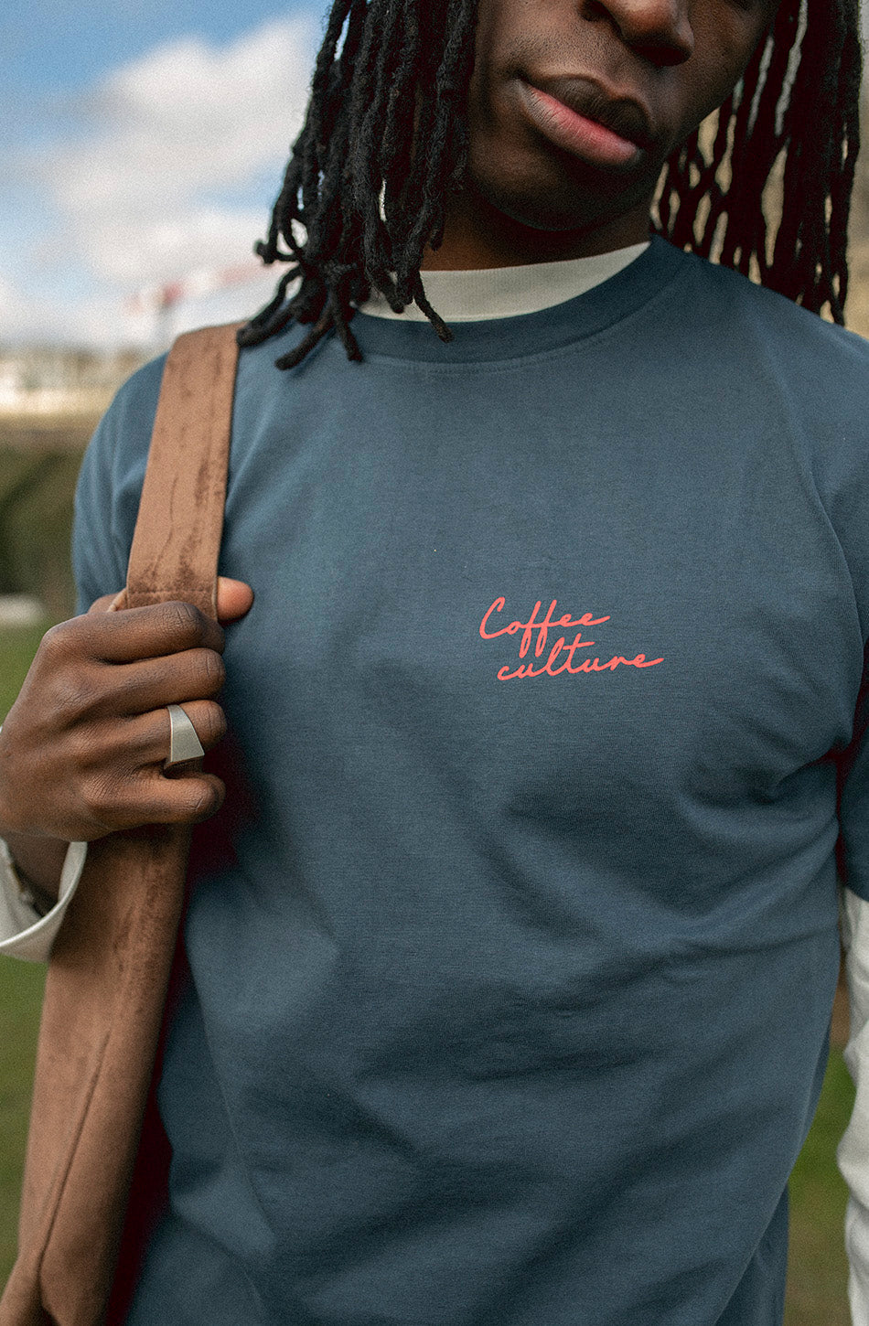 Coffee Time Navy T-Shirt