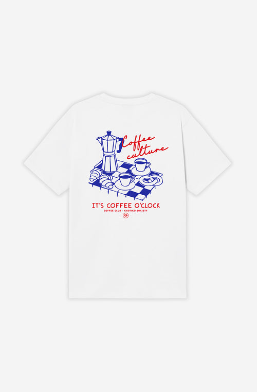 T-Shirt Kaffeepause Weiß