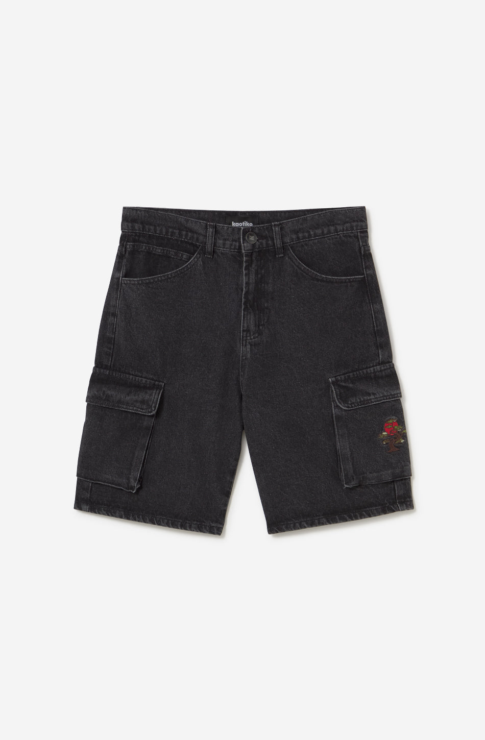 Bermuda Cargo Bonsai Denim Schwarz