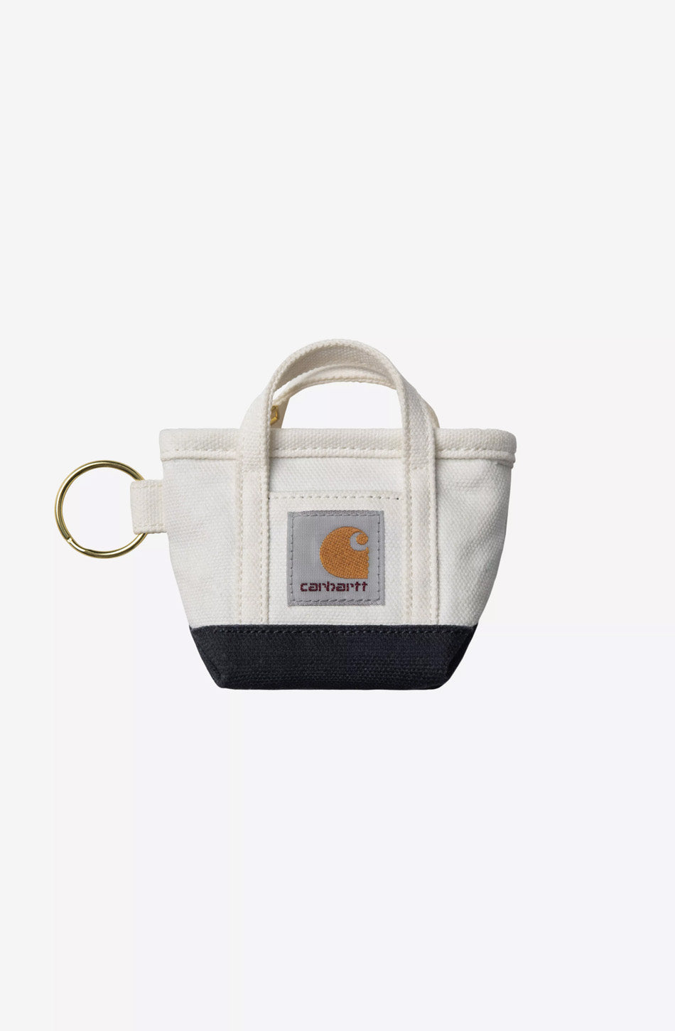 Carhartt WIP Mini Tote Bag Keychain Natural/Blue