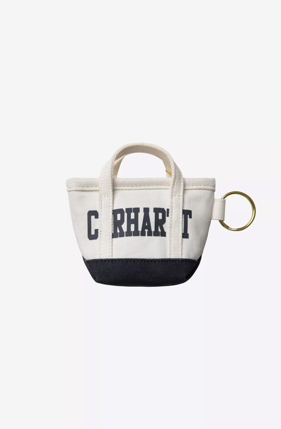 Carhartt WIP Mini Tote Bag Keychain Natural/Blue