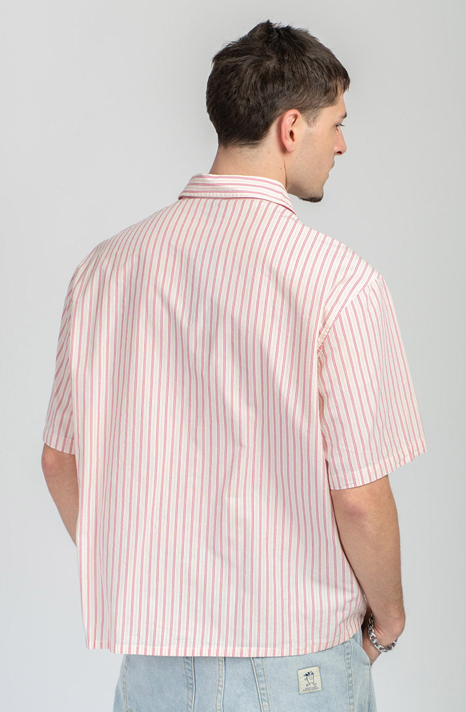 Lost Point Yvory/Garnet Stripes Shirt