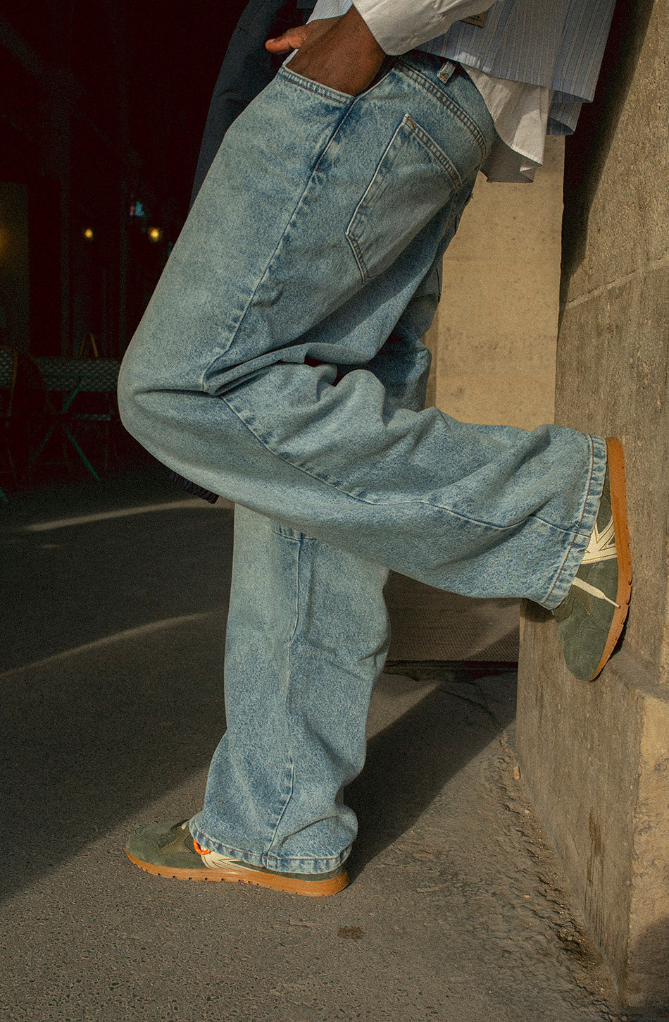 Pantalón Baggy Ballon Denim Blue