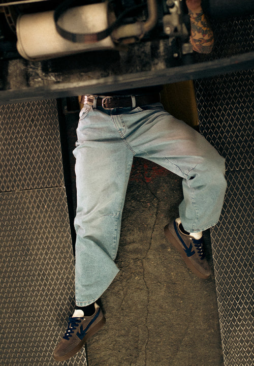 Baggy Balloon Denim Blue Trousers