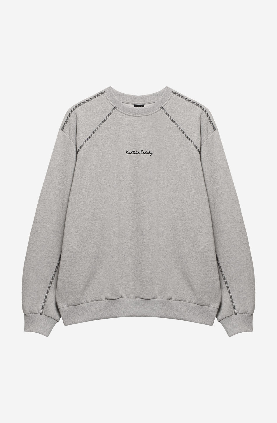 Patched Kaotiko Society Gray Sweatshirt