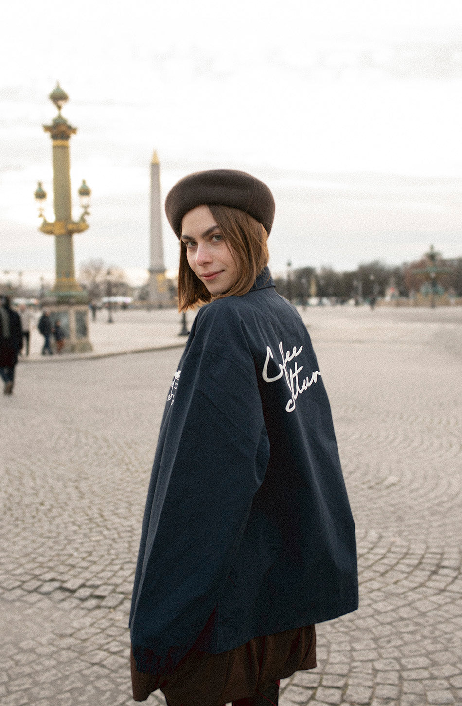 Coffee Culture Navy Jacket