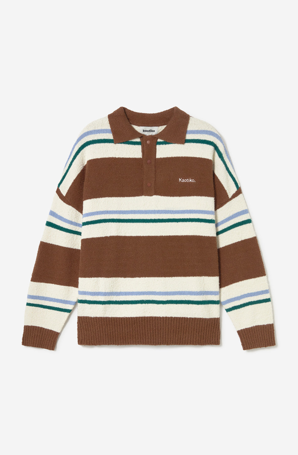Polo Kaotiko Stripes Brown / Ivory