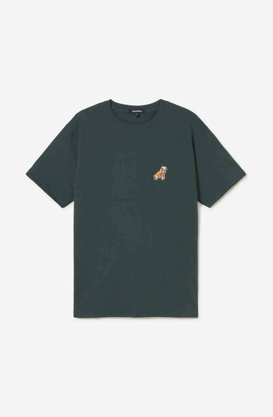 Bulldog Posy Green T-shirt