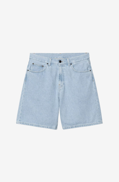 Carhartt WIP Nolan Denim Bermuda Shorts Blue Bleached