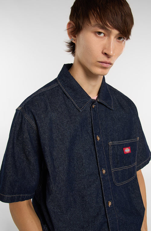 Chemise DICKIES Denim SS Rinsed