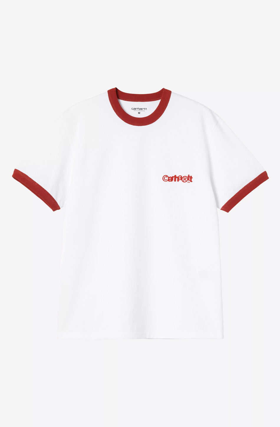 CARHARTT Ringer Organic White/ Red T-shirt