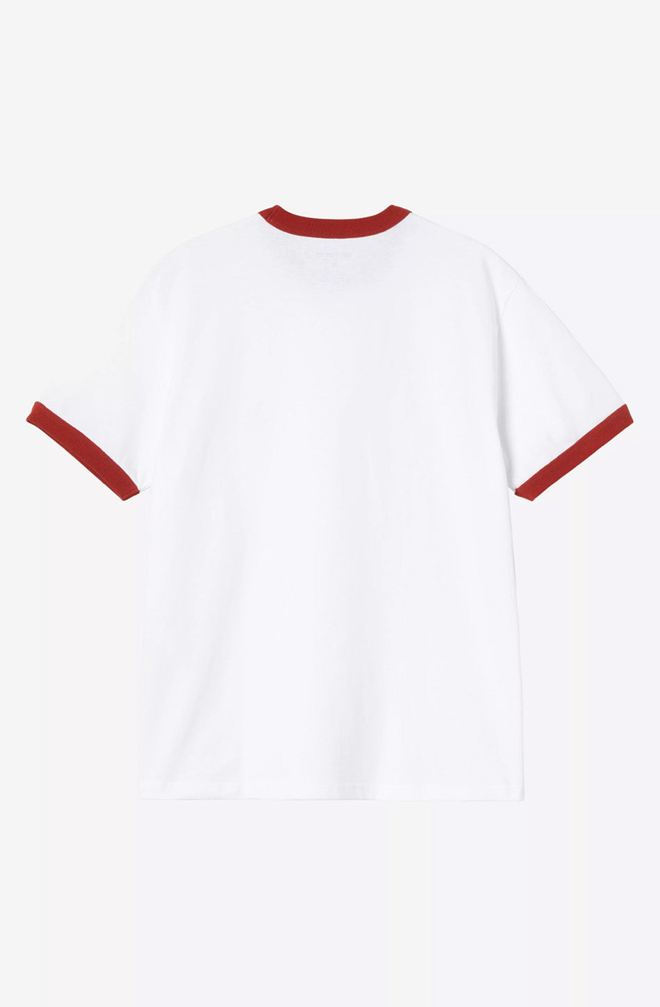 CARHARTT Ringer Organic White/ Red T-shirt