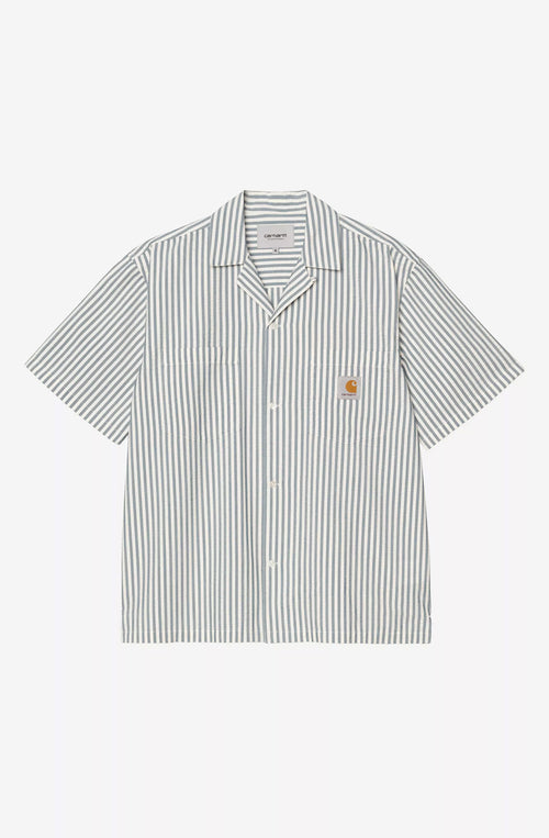 Carhartt WIP Level Seersucker Blue Shirt