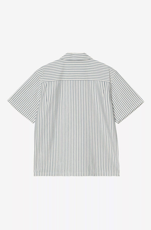 Carhartt WIP Level Seersucker Blue Shirt