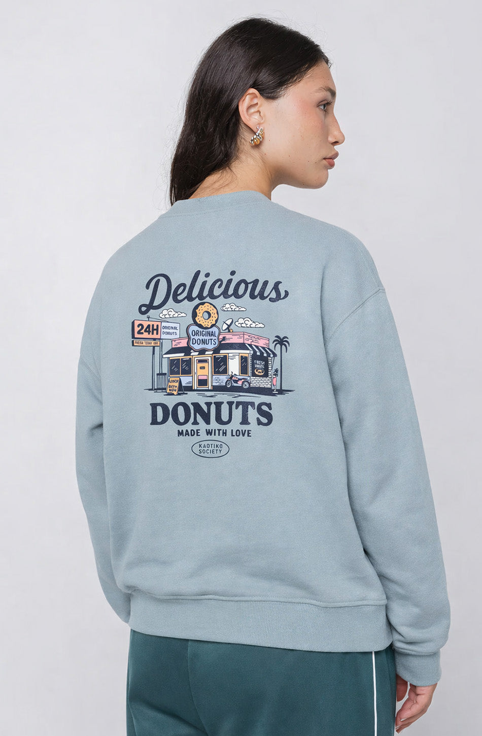 Sweat-shirt Delicious Donuts Steel