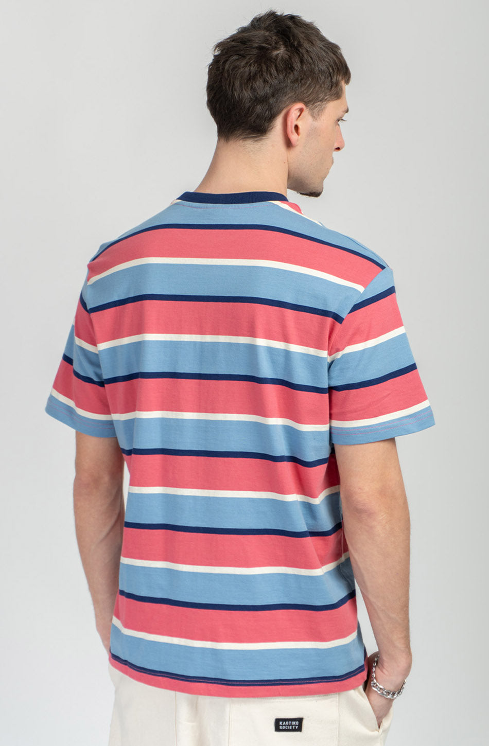 Stripes Island Blue/ Pink T-shirt