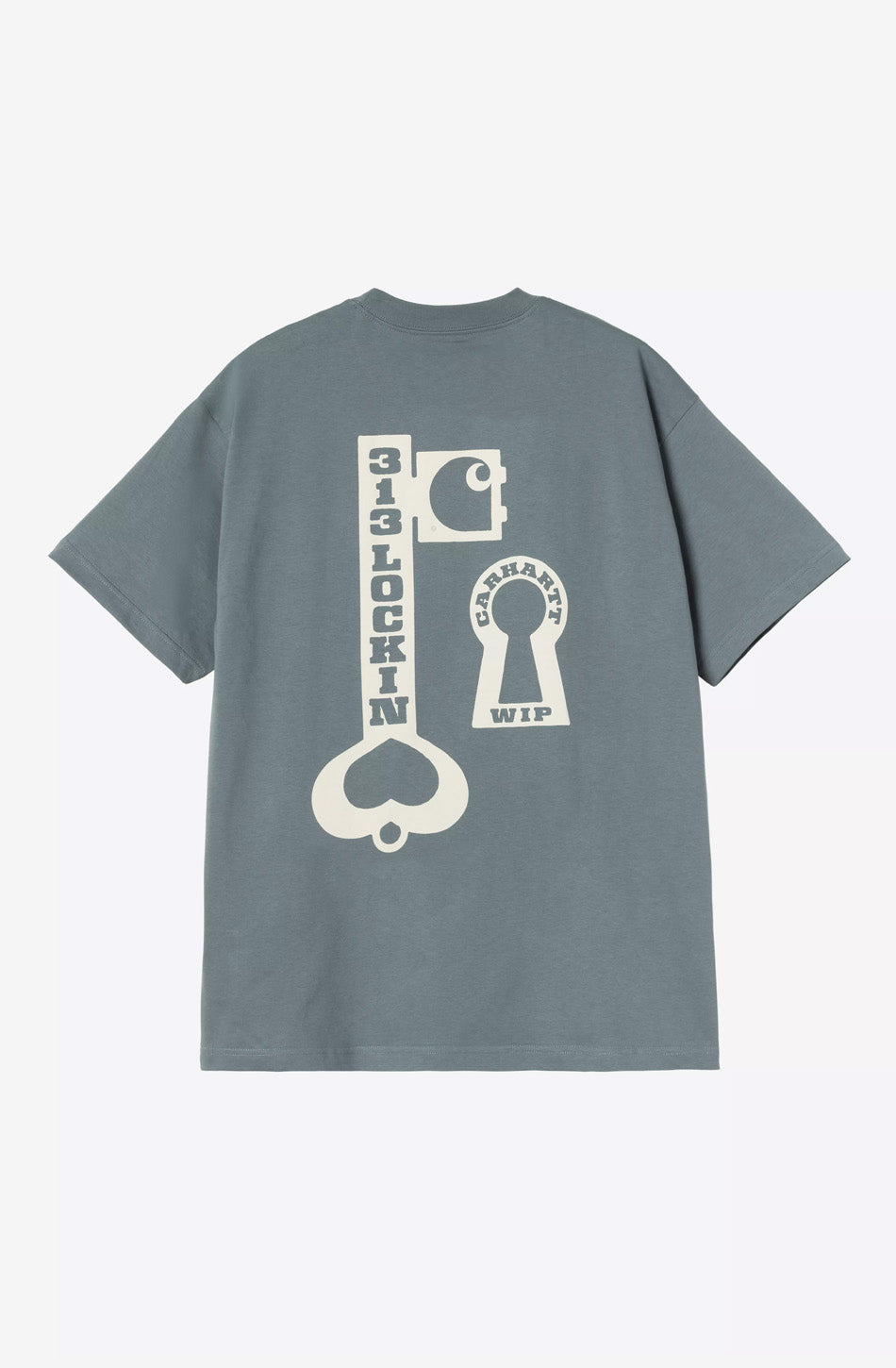 CARHARTT Locked Organic Cozy Blue T-shirt