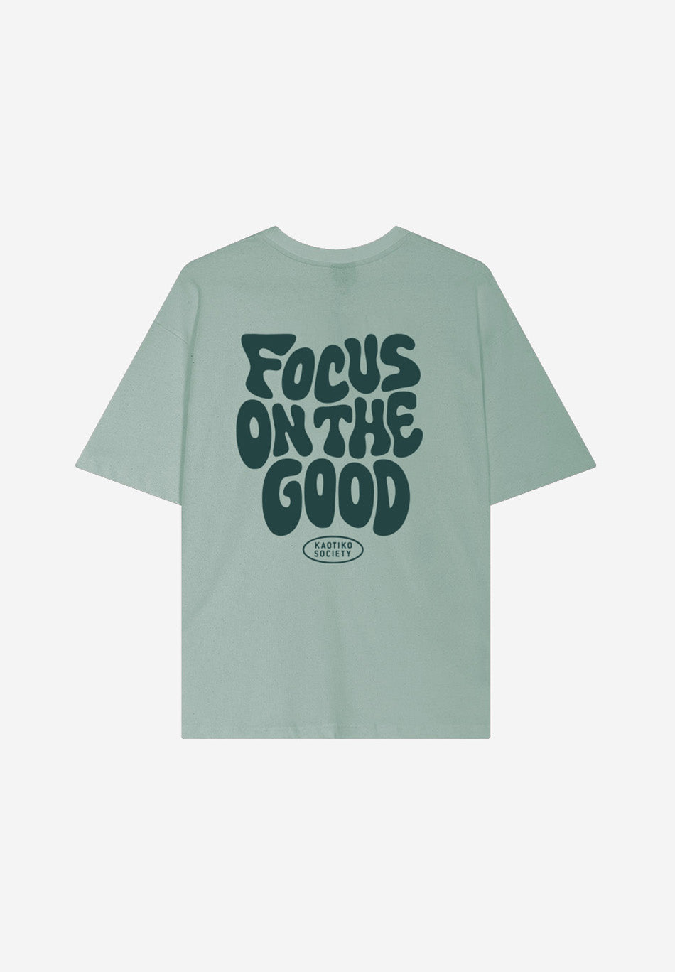 Camiseta Focus On The Good Cloud unisex con gráfico inspirador Kaotiko BCN