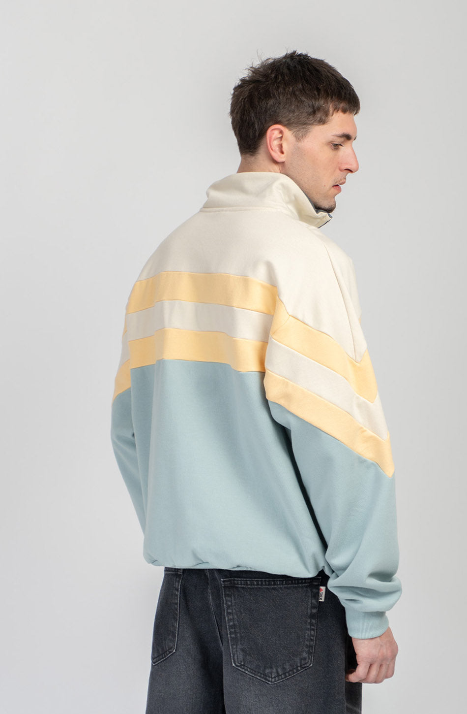 Clark Bone/Cloud Half-Zip Sweatshirt