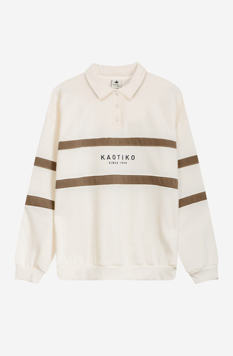 Berwin Polo Sweatshirts Ivory/Camel