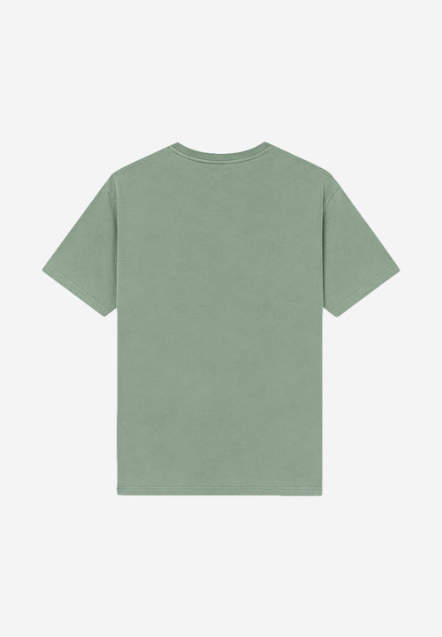 T-shirt Basic délavé kaki