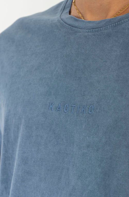Basic Washed Indigo T-Shirt