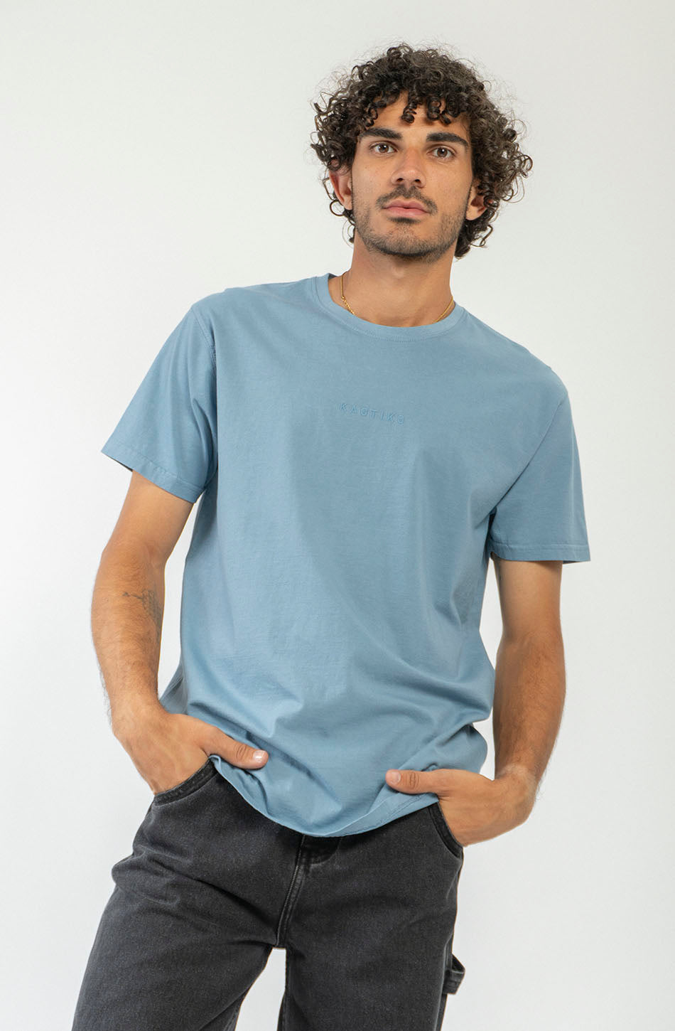 Basic Washed Blue T-Shirt
