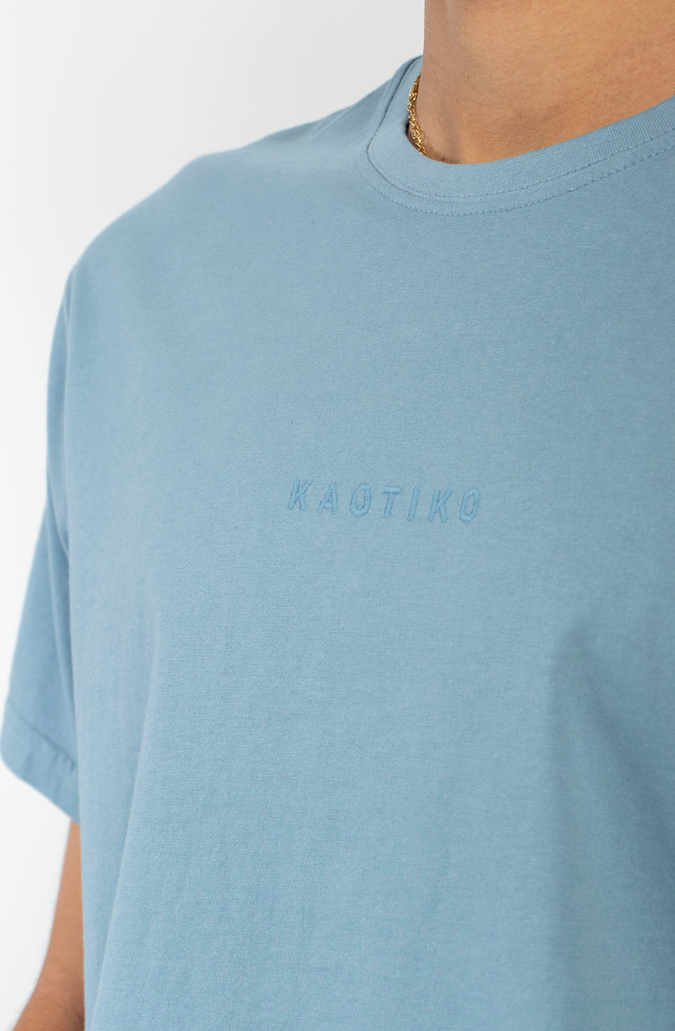 Basic Blue T Basic Washed Blue T-Shirt - Kaotiko